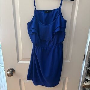 Short Blue Sleeveless Dress